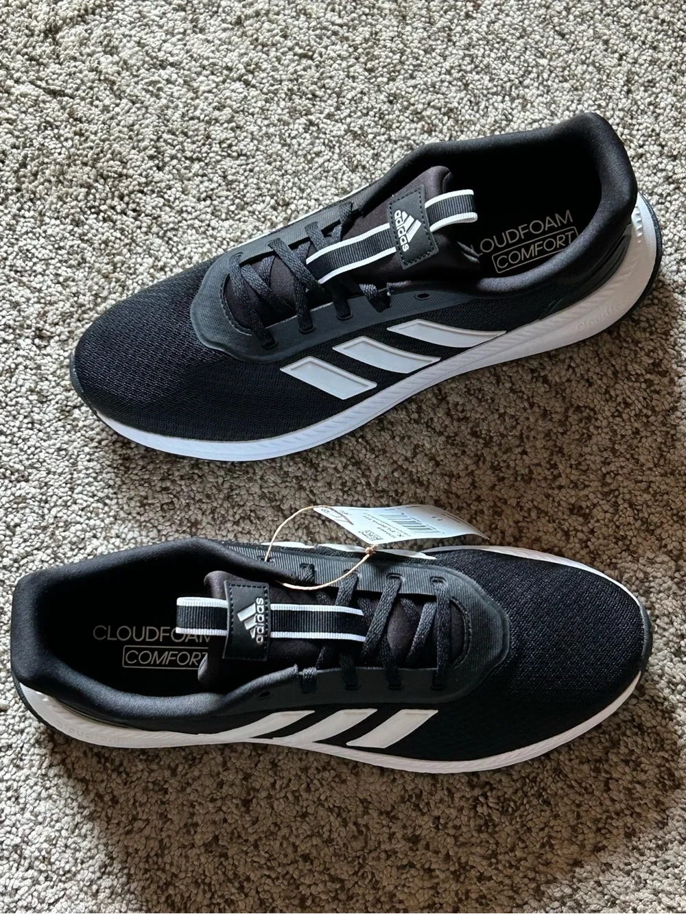 adidas X_PLR Path men's black & white running shoes size 11